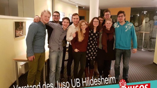 Neuer Juso-vorstand Im Unterbezirk Hildesheim 2017